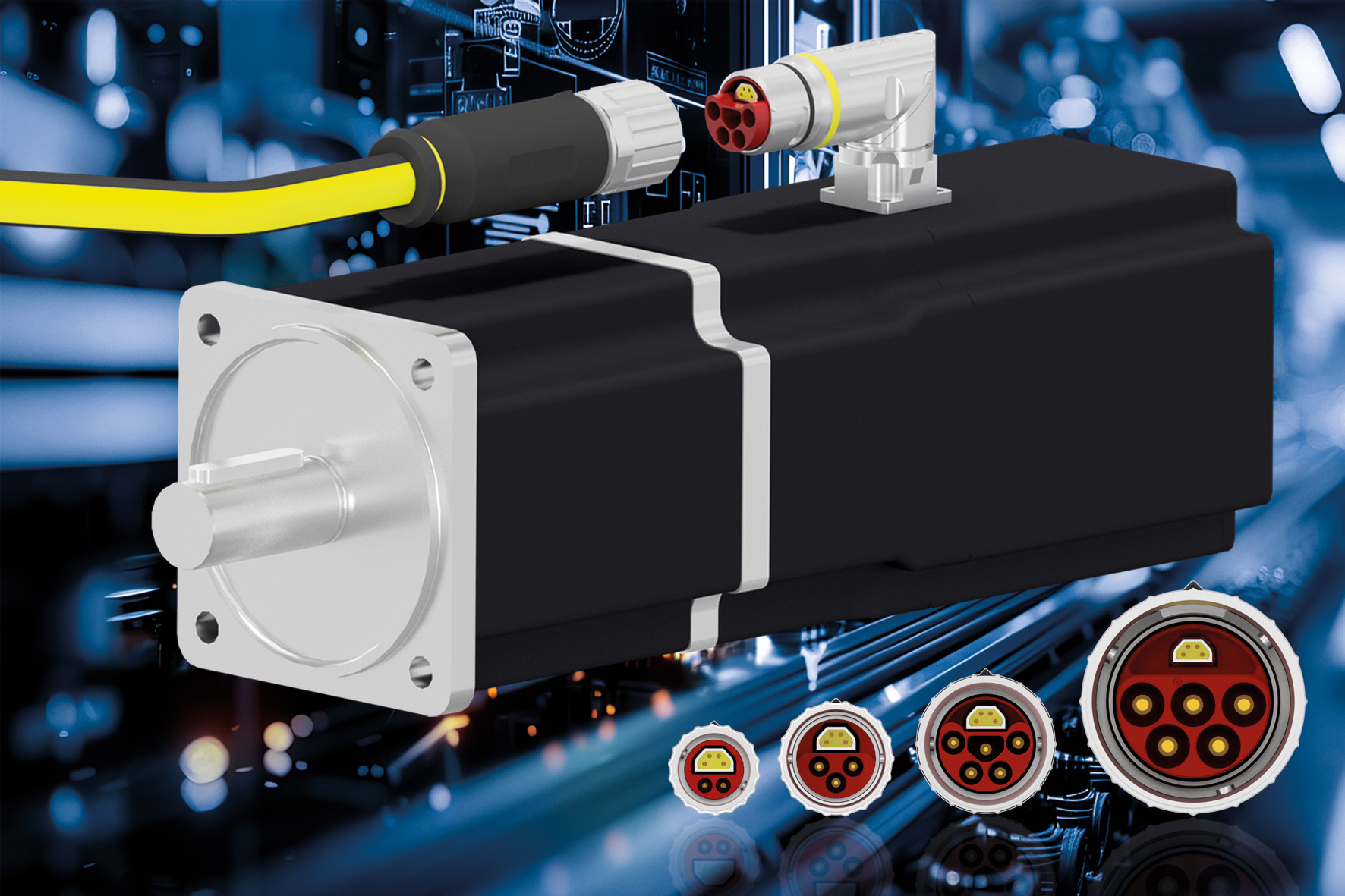 CONEC Hybridsteckverbinder für Servomotoren